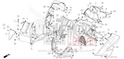 ABDECKUNG, VORNE/INSTRUMENTENTAFEL NSS350AN de 2022